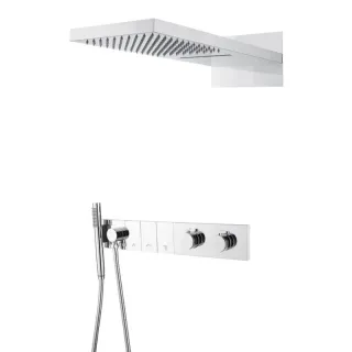 Душевой комплект Boheme Zodiac 133-CR с термостатом хром